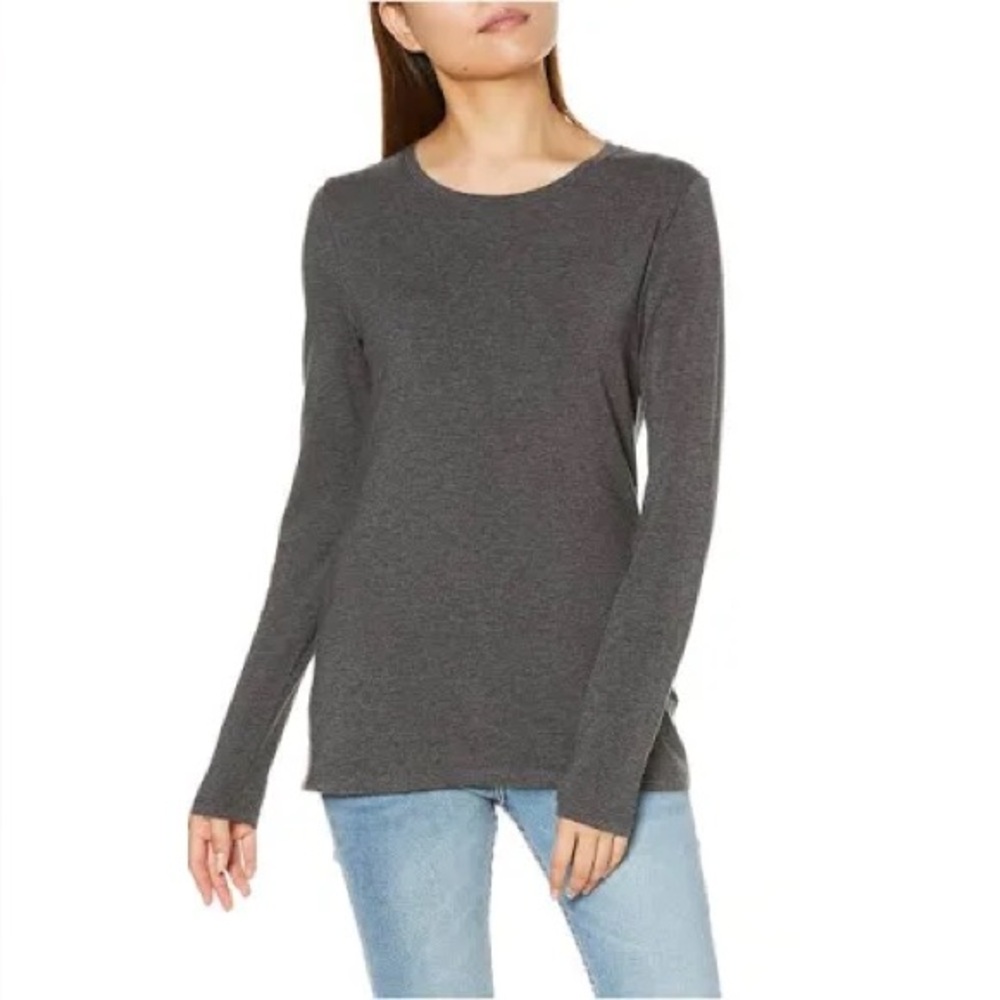 🩶Amaryllis Charcoal Long Sleeve Top